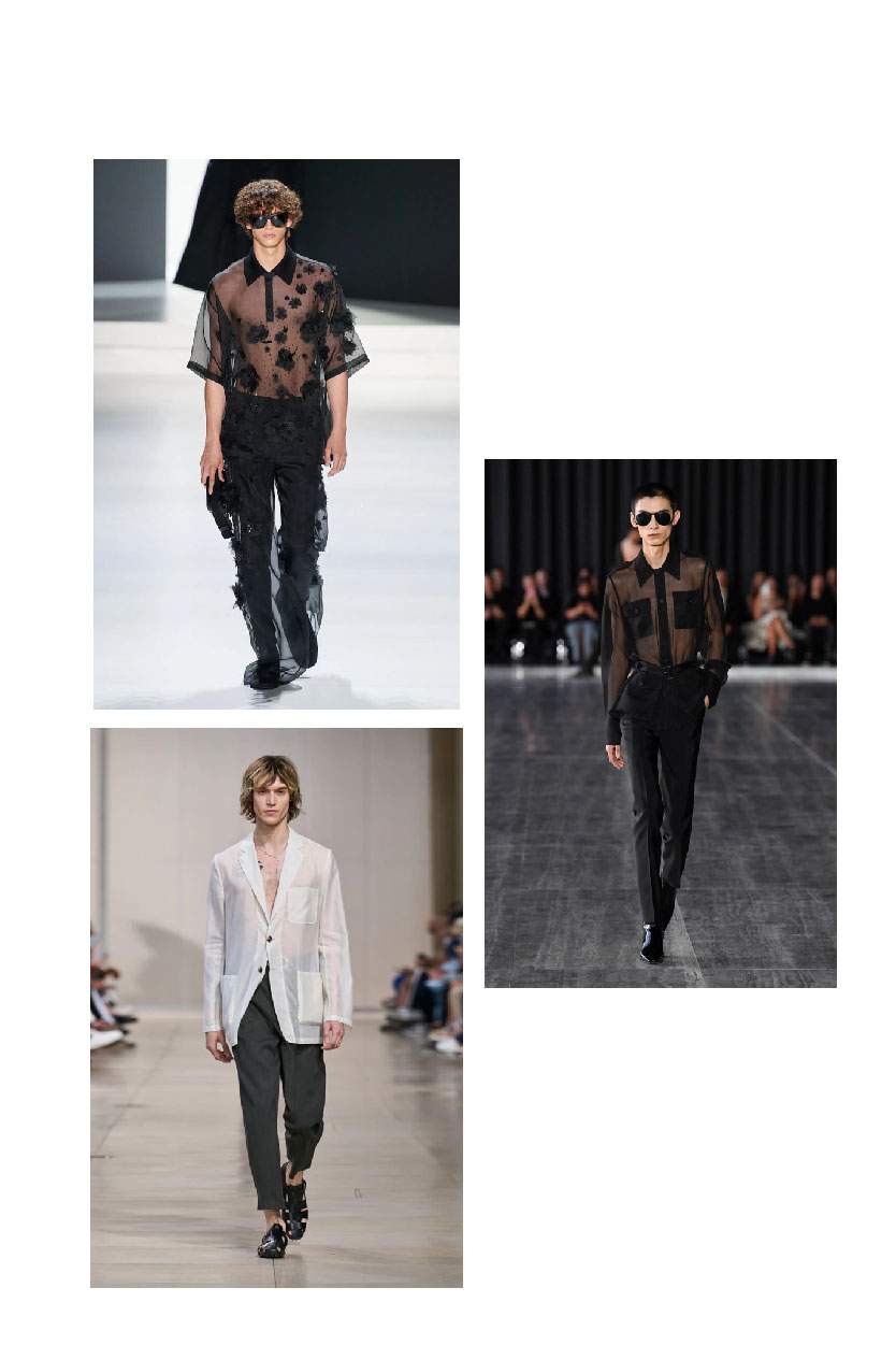 SS24 Men's Trend | See-Through Fabrics