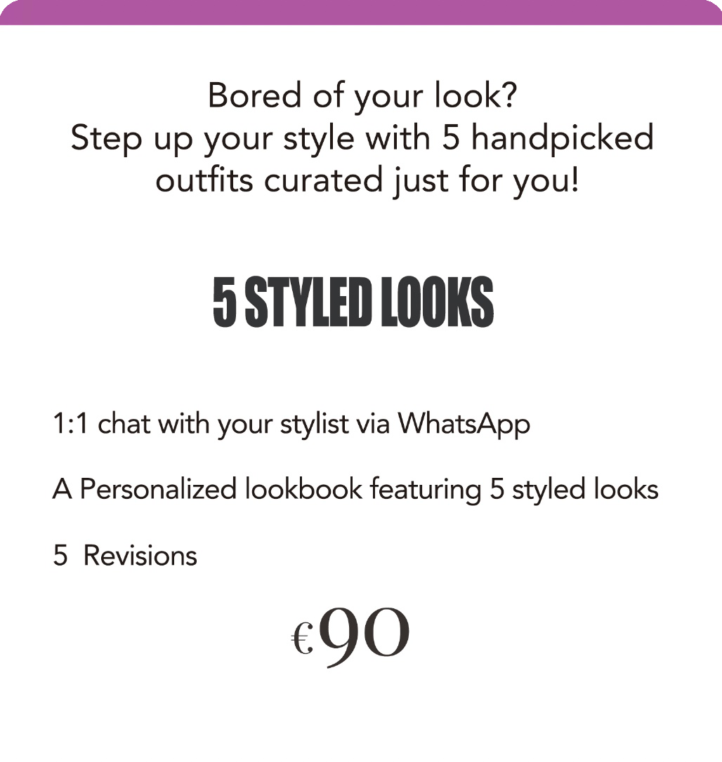 Expert styling with 5 looks, combining versatility and trend for your wardrobe.