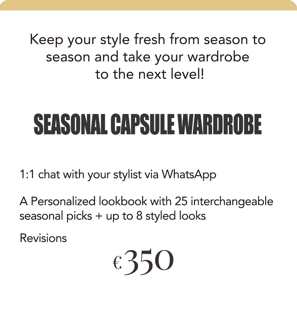 A curated seasonal capsule wardrobe with trendy, versatile pieces to elevate your style